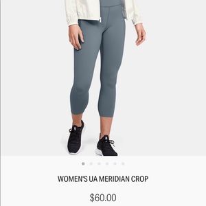Woman’s UA meridian crop leggings